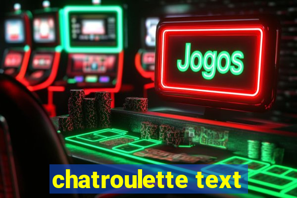 chatroulette text